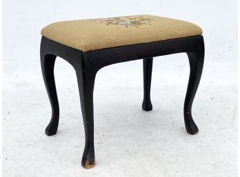 A Tapestry Upholstered Vanity Seat