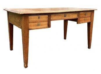 An Antique French Hickory Desk