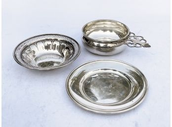 A Group Of Vintage Sterling Silver Serving Ware By Gorham And More