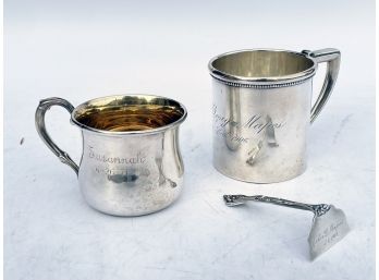 Antique Sterling Silver Cups And More