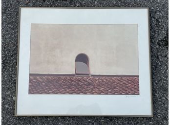 A Framed Print, Signed, 'Firenze,' Jenny G. Weinschel