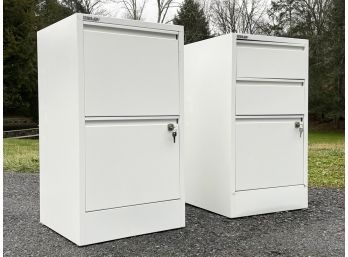 A Pair Of Modern Metal File Cabinets By Bisley