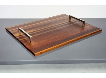 A Modern Exotic Hard Wood Cocktail Or Serving Tray