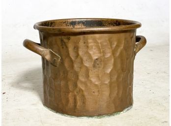 A Hammered Copper Cache Pot