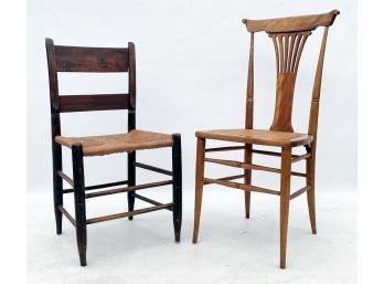 A Pairing Of Antique Side Chairs