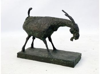 A Vintage Modern Bronze Cast Bull