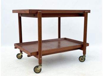 A Danish Modern Teak Bar Cart