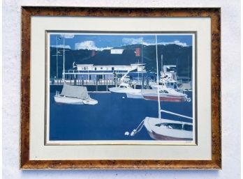 A Yacht Club Lithograph - Signed And Numbered