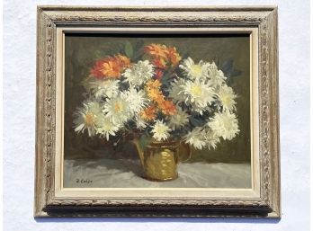 A Vintage Still Life Oil On Board, Signed R. Colao