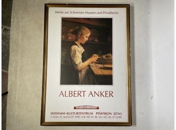 A Vintage Swiss Museum Print, Albert Anker