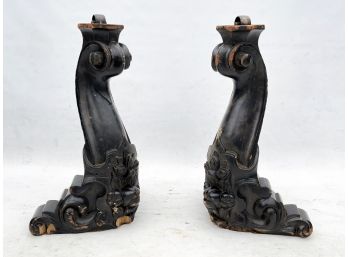 Antique Carved Wood Legs