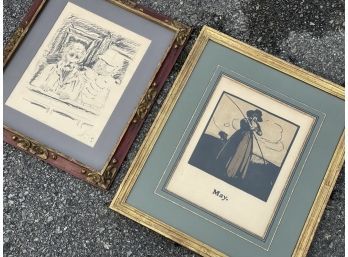 A Pair Of Vintage Lithographs