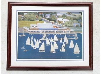 A Sailing Themed Lithograph, Signed And Numbered, Dick LaBonte
