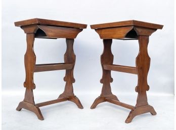 A Pair Of Vintage Pine End Tables Or Nightstands