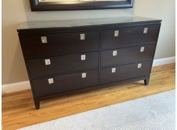 Vermont Tubbs 6 Drawer Dresser 62x19x37' With Glass Top