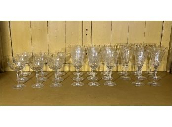 9 Tulip Fluted Champagne Glasses, 8 Fluted Champagne Glasses, 9 Coupe Glasses,  For All To Be Merry!!