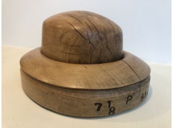 Solid Wood Hat Makers Mold
