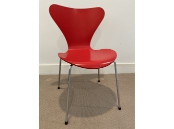 Arne Jacobsen For Fritz Hansen Gala Red Chair