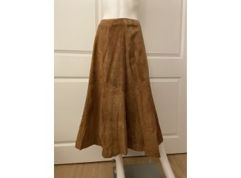 Suede A-line Skirt Size M