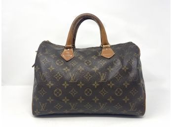 Authentic Louis Vuitton French Co Speedy Bag 1970s With  Accessories