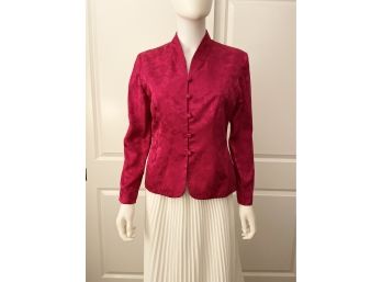 Adrianna Papell 100 Percent Silk Jacket Size 6 Petite