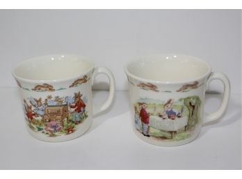 1988 Lovely Bunnykins Coffee Cups From Royal Doulton