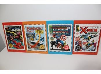 Marvel Large 41 Cent Postcards Depicting #1 Comics Of Marvel Greats X-men, Captain America & More