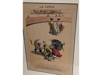 1887 Vintage Print From La Lidia Bullfighting Magazine - Un Pase De Adorno