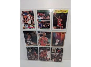 Early 1990s Michael Jordan Cards (9 Card Lot)