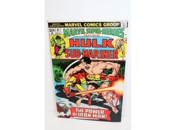 Marvel Comic - Marvel Super Heroes Hulk & Sub-mariner #37 1973 Bronze