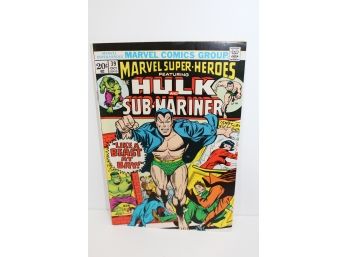 Marvel Comic - Marvel Super Heroes Hulk & Sub-mariner #39 1973 Bronze