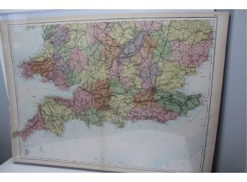 1882 Southern England & Wales Map By A&C Black -