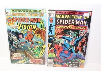 Marvel Team-up Spider-Man And The Vision #42 & Spider-man And The Daughters Of Doom #64 Bronze Age