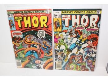 Marvel Comics - The Mighty Thor # 256 & #257 Bronze Age