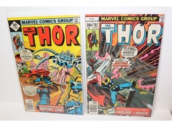 Marvel The Mighty Thor #261 & #267 - 1977 Bronze Age