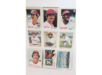 1977 Boston Red Sox Group (12 Cards)