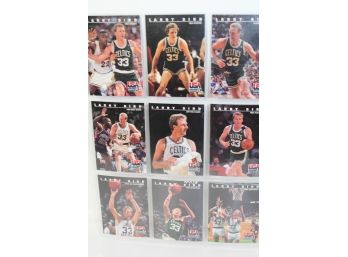 9 Card Larry Bird Group - 8 Card Barkley - 7 Card Ewing From Skybox - 1992 USA Basketball