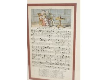 1762 Early British Song Copperplate Engraving Lot #4