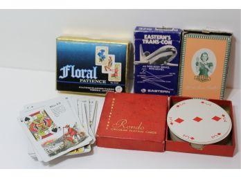 5 Vintage Playing Card Decks Very Cool From Circulkar To Fortune Telling Playing Cards