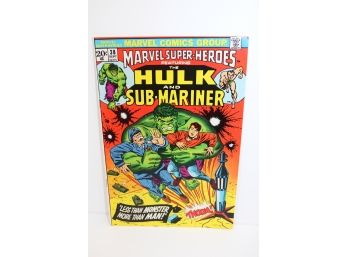 Marvel Comic - Marvel Super Heroes Hulk & Sub-mariner #38 1973 Bronze