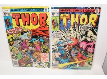 Marvel Comics  The Mighty Thor # 259 & #260 Bronze Age