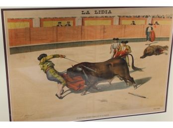 1887 Vintage Print From La Lidia Bullfighting Magazine - Plate #25