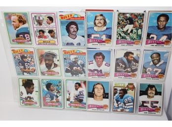 Vintage Buffalo Bills Card Lot And A Few Recent 30 Cards