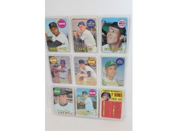 1969 Topps Baseball Card Group Reggie Smith - Bud Harrelson -juan Marichal - Billy Williams & More