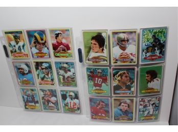 1980 Topps Football QB Card Group 21 Cards