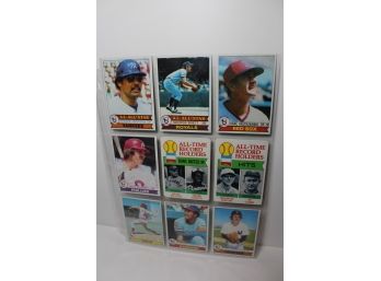 1979 Topps Baseball - Reggie - George Brett - Yaz - 9 Card Group