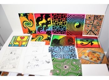 15 Cool Postcards - Rainbow & Fractals