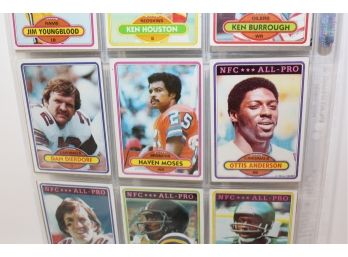 1980 Topps Stars Of The NFL - Largent, Fouts, Csonka, Riggins, Alzado, Haven Moses, Ahmad Rashad & More