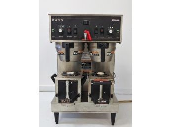 BUNN 3S MECH SF' H.D. COMMERCIAL DUAL COFFEE BREWER MACHINE W/ HOT WATER TAP