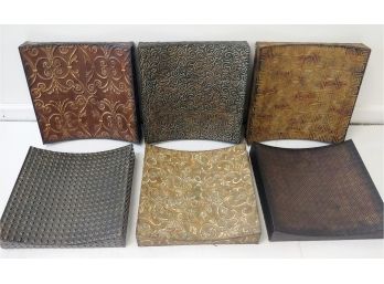 Group Of 6 Bombay Company 14' Metal Wall Decor Squares